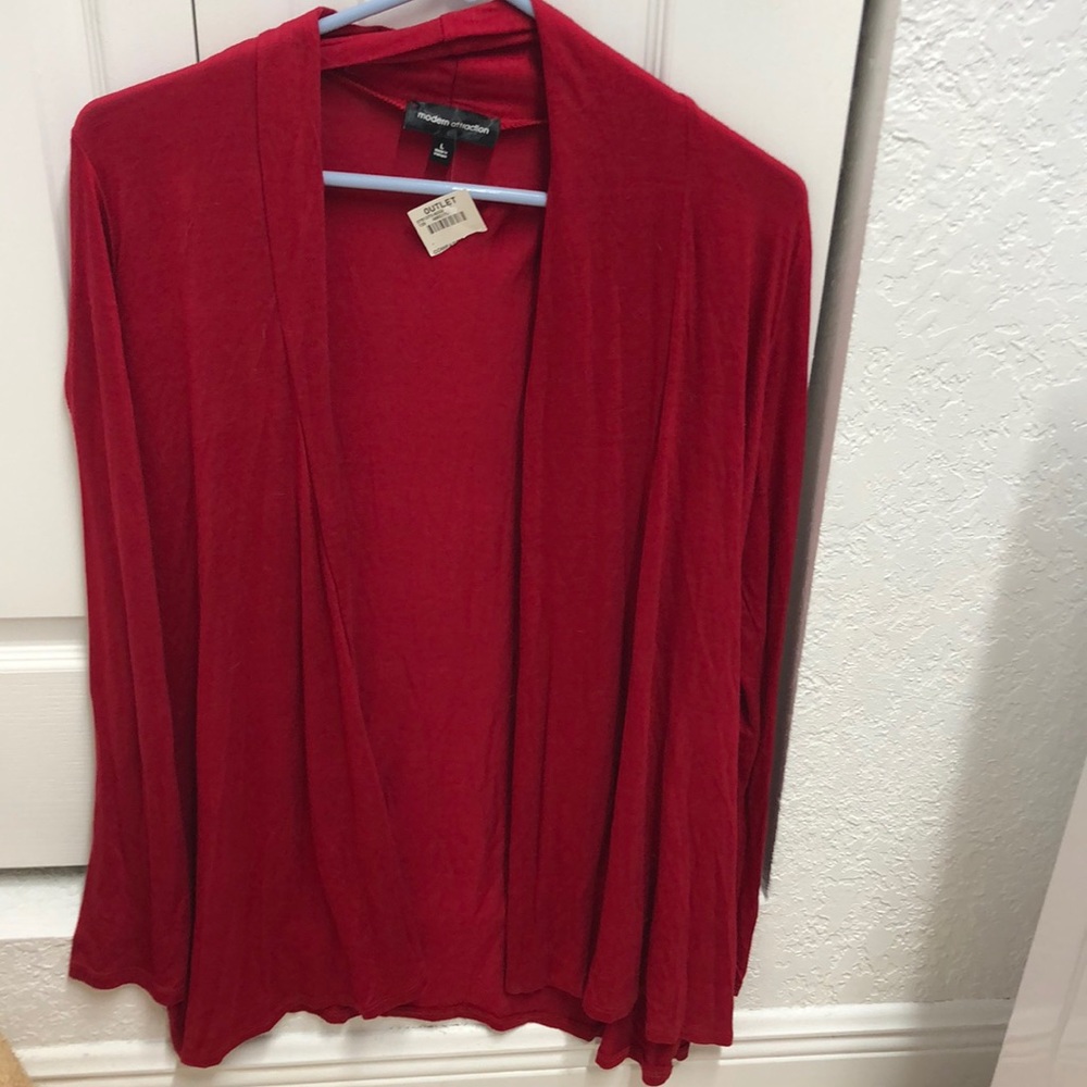 Red smock jacket
